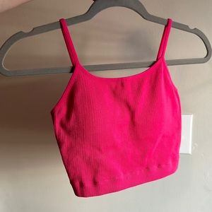 Womens L/XL Hot pink crop top